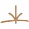 Ekena Millwork Davenport Timber Gable Bracket, Western Red Cedar, 96"W x 40"H x 1 1/2"D x 3 1/2"F, 10/12 Pitch GBW096X40X0204DAV00SWR - alternate 2